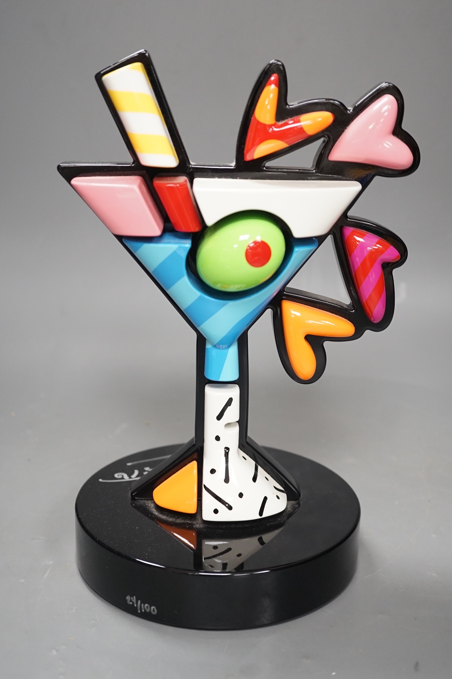Romero Britto (Brazilian, 1963-), mixed media sculpture RP, 